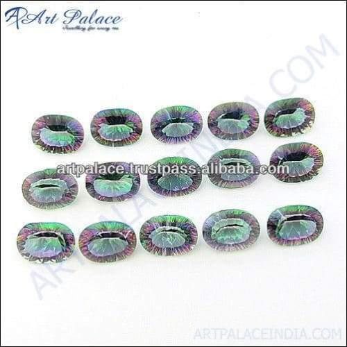 Extra Shiny Natural Mystic Quartz Loose Gemstone Colorful Cut Stones Fancy Gemstone