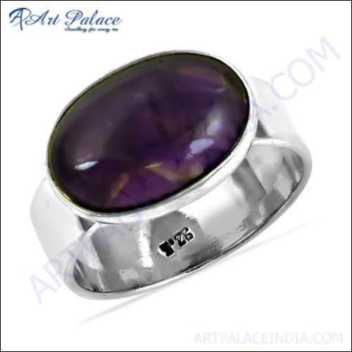 Fashion Accessories Amethyst Gemstone 925 Silver Ring