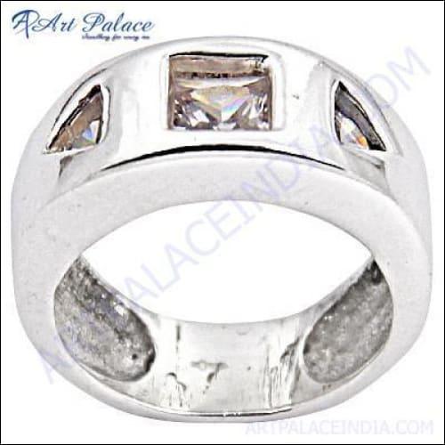 Fashion Accessories Cubic Zirconia Silver Ring Superior Cz Rings Cz Silver Rings Latest Cz Rings