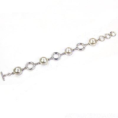Fashion Accessories South Sea Pearl Silver Bracelets Newest Pearl Bracelet Glittering Bracelet