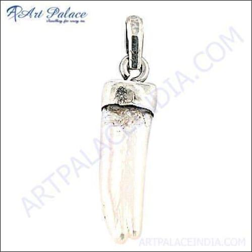 Fashion Fresh Water Pearl Gemstone Silver Pendant