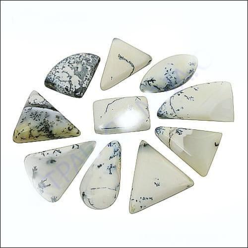 Fashion Loose Dendrolite Opal Gemstone For Jewelry Hand Finished Stone Solid Stone Opal Gemstones Natural Stones