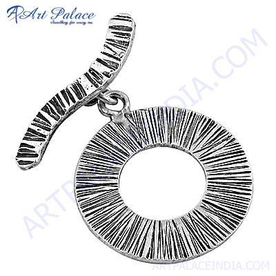 Fashion Plain 925 Sterling Silver Stylish Plain Pendant Wholesale Plain Silver Pendant Coolest Pendant