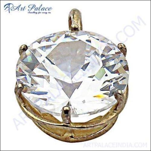 Fashion Style Cubic Zirconia Silver Pendant Jewelry