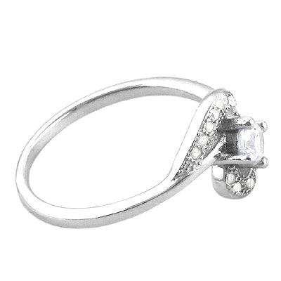 Fashionable CZ Gemstone 925 Silver Ring Artisan Design Cz Rings Eye Catching Cz Rings