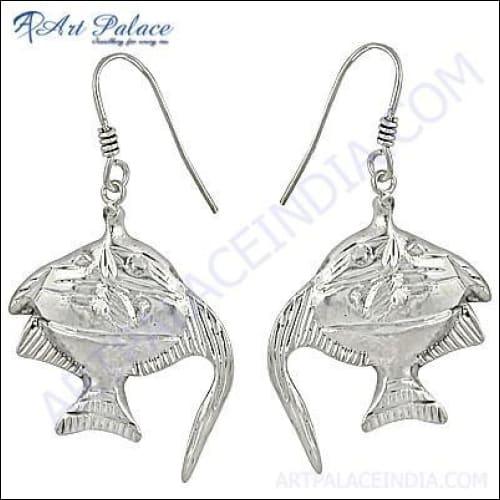Fish Style 925 Silver Earring