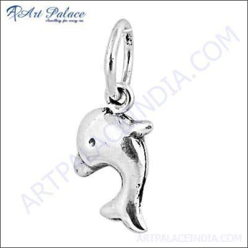 Fish Style Plain 925 Silver Jewelry