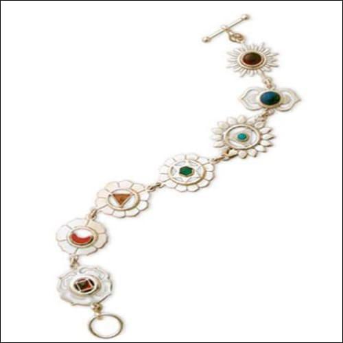 Flower Style Gemstone Silver Bracelet Latest Design Bracelet Gemstone Silver Bracelet