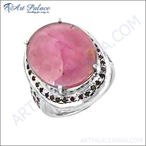 Gorgeous Ruby Gemstone Silver Ring, 925 Sterling Silver Jewelry