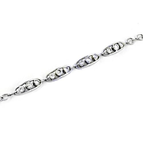 Hand Created Cubic Zirconia Gemstone Silver Bracelet Fashionable Cz Bracelet Superior Cz Bracelet