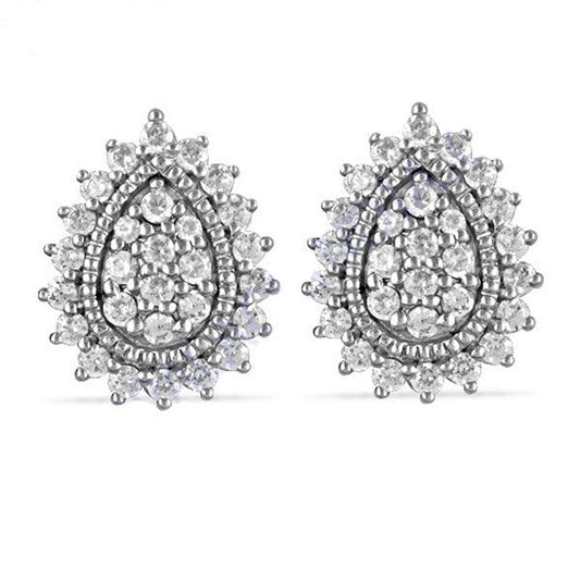 Handmade Cubic Zircon Gemstone 925 Silver Earring Glamours Cz Earrings High Class Cz Earrings