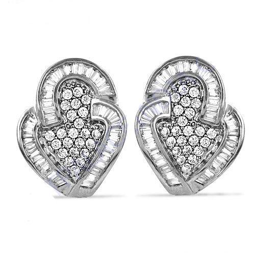 Handmade Cubic Zircon Gemstone 925 Silver Earring Stylish Cz Earrings Cz Silver Earring