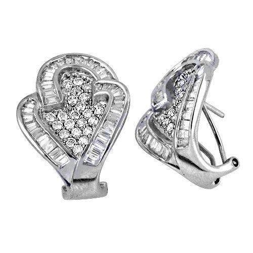 Handmade Cubic Zircon Gemstone 925 Silver Earring Stylish Cz Earrings Cz Silver Earring