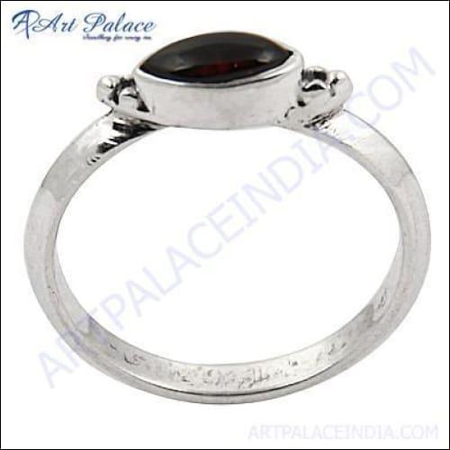 Handmade Design Ring Garnet Gemstone Silver Ring 925 Silver Ring
