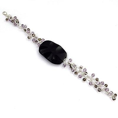 Handmade Fashion Gemstone Beads Bracelet For Women, 925 Sterling Silver Jewelry Fabulous Beaded Bracelet Beads Bracelet