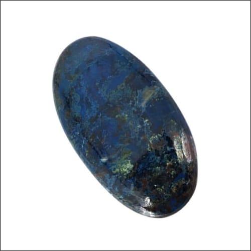 High-Quality Azurite Stone Oval Gemstones Blue Gemstones