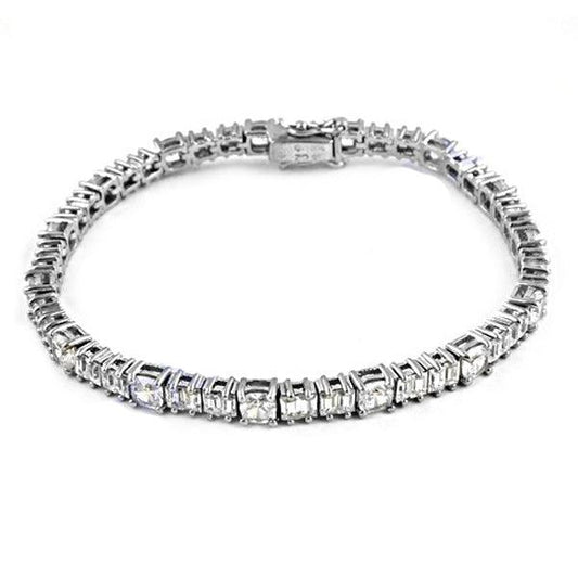 High Quality Cubic Zircon Gemstone 925 Sterling Silver Bracelet Jewelry Impressive Cz Bracelet Certified Cz Bracelet