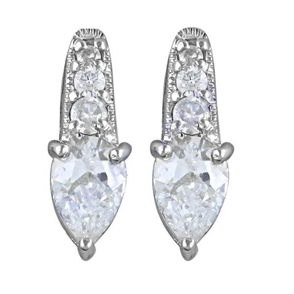 High Quality Cubic Zirconia Stone Earring Cubic Zircon Gemstone 925 Sterling Silver Jewelry Wholesale Cubic Zirconia Earring Wonderful Cz Earring Casual Cz Earring