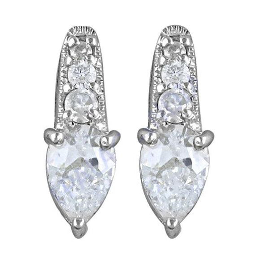 High Quality Cubic Zirconia Stone Earring Cubic Zircon Gemstone 925 Sterling Silver Jewelry Wholesale Cubic Zirconia Earring Wonderful Cz Earring Casual Cz Earring