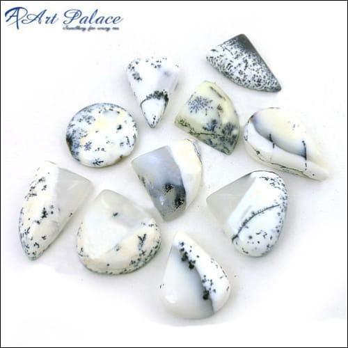 High Quality Dendrolite Opal Loose Gemstone For Jewelry Mix Shape Opal Gemstone Trendy Opal Gemstone