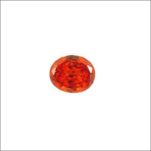 High Quality Orange Cubic Zircon Loose Gemstone Jewelry Cz Gemstone Oval Gemstone