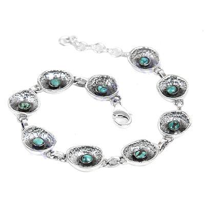 High Quality Turquoise Gemstone 925 Silver Bracelet Jewelry Pretty Bracelet Turquoise Bracelet