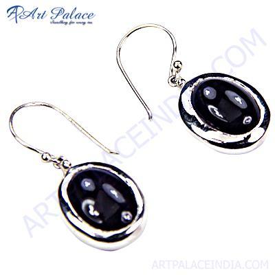 Hot Amethyst Gemstone Silver Earrings Elegant Amethyst Earring Hook Earring