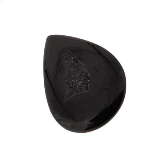 Hot Black Druzy Stone Pear Shape Gemstones Druzy Gemstones