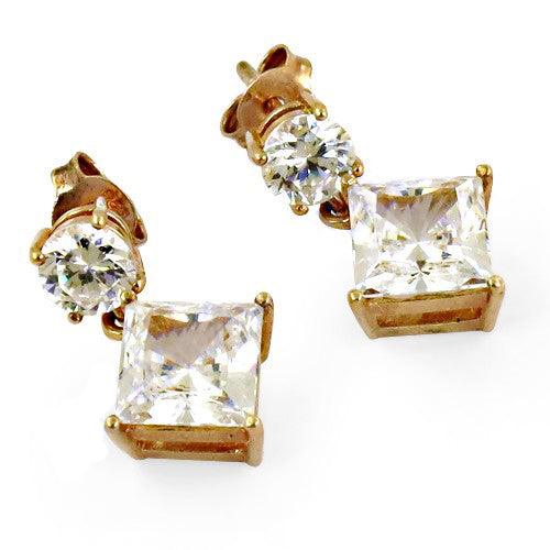 Hot! Dazzling Cubic Zircon Gemstone Silver 925 Sterling Silver Earrings Cz Earring Fashion Cz Earring