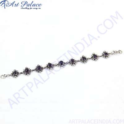 HOT!!! Luxury Amethyst Gemstone Bracelets Graceful Bracelet Solid Gemstone Bracelet