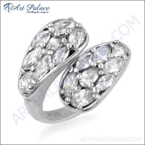 HOT!!! Luxury Cubic Zirconia Gemstone Silver Ring