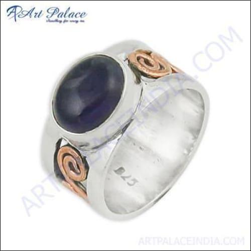 HOT!!! Luxury Fashion Gemstone Silver Ring With Amethyst