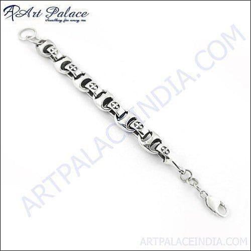 HOT!!! Luxury Fashion Plain Simple Silver Bracelets