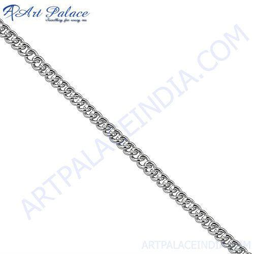 Hot!!! New Fashion Style Plain Chain Jewelry, 925 Sterling Silver Jewelry Fancy Silver Chains Superb Chains