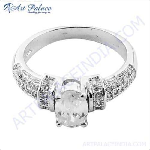 Hot Sale Fashion Gemstone Silver Ring