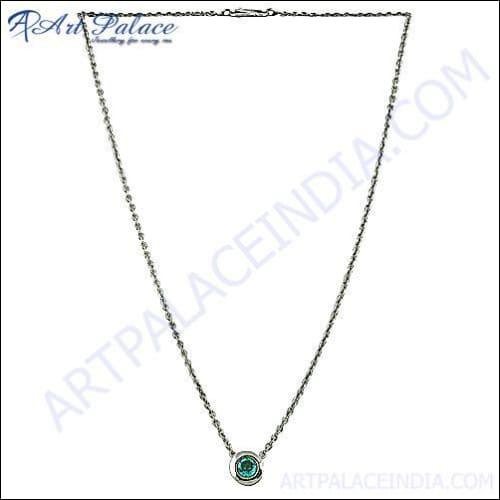 Hot Sale New Designs Blue Topaz Necklace