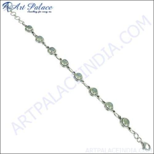 Hot Selling 925 Silver Gemstone Bracelet Handmade Bracelet Fashionable Bracelet Adjustable Gemstone Bracelets