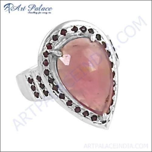 Imperial Ruby Gemstone Silver Ring, 925 Sterling Silver Jewelry