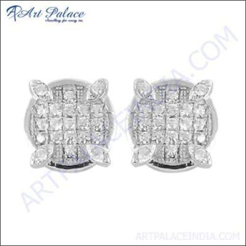 Indian Designer Cubic Zirconia Earrings