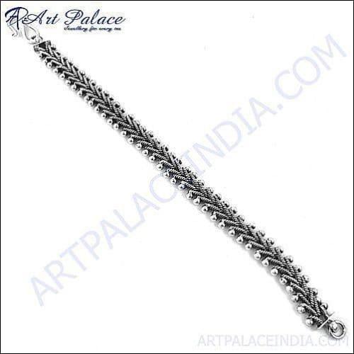 Indian Ethnic Designer Plain Silver Bracelets
