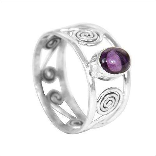 Indian Silver Gemstone Ring