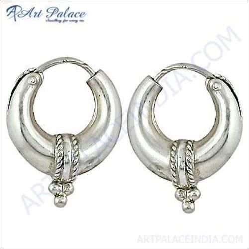 Indian Style 925 Sterling Silver Earring