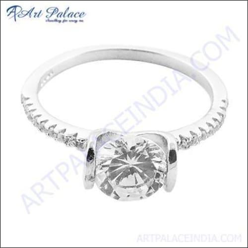 Indian Touch CZ Silver Rings