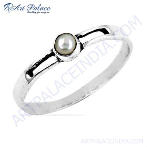 Ingenious Pearl Silver Ring, 925 Sterling Silver Jewelry