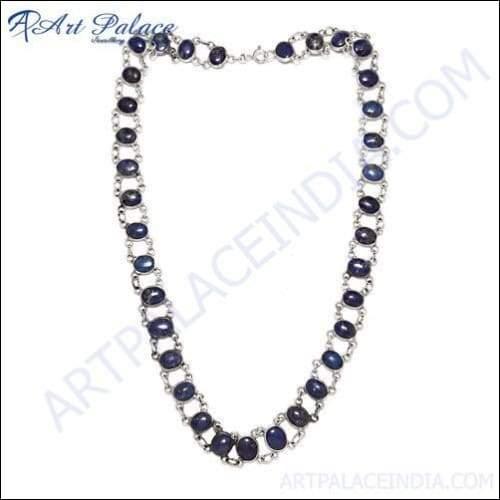 Lapis Lazuli Silver Necklace