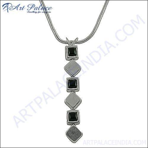 Lastest Luxury Gemstone 925 Silver Necklace