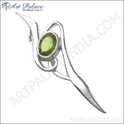 Latest Design In 925 Sterling Silver With Peridot Gemstone Jewlery