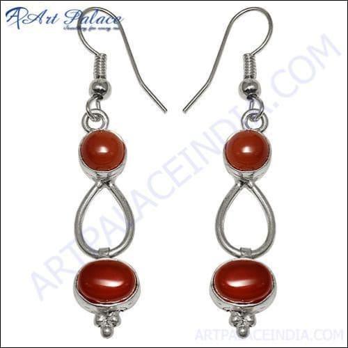 Latest Earring Design with Red Onyx