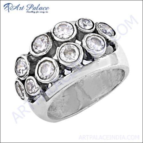Latest Luxury Cubic Zirconia Gemstone Sterling Silver Ring Cz Rings Lovely Cz Rings 925 Silver Rings