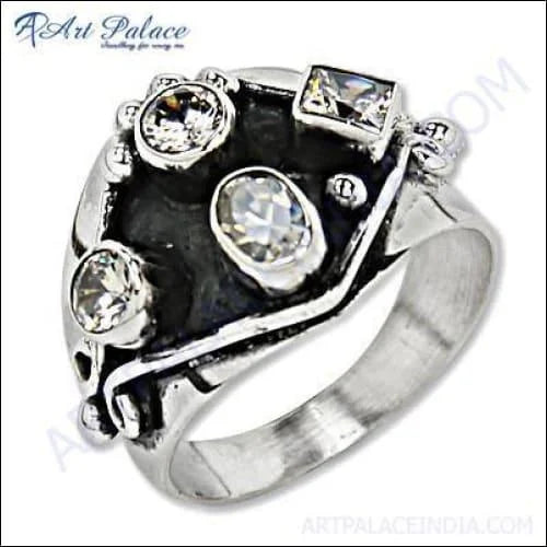 Últimas nuevas joyas de anillos CZ de moda para mujeres, plata de ley 925